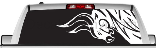 Rear window graphic view - , thru