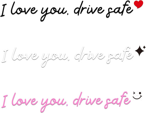 3pcs love you - love, safe