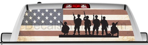 Rear window graphic view thru
