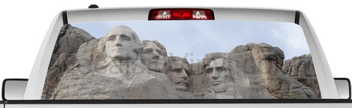 Rear window graphic view - , thru