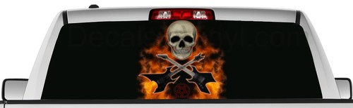 Rear window graphic view - , thru