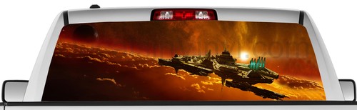 Rear window graphic view - , thru